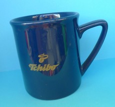 Pottery Ceramic Porcelain Blue MUG Cup TCHIBO Coffee mark Ads 2000 - £9.80 GBP