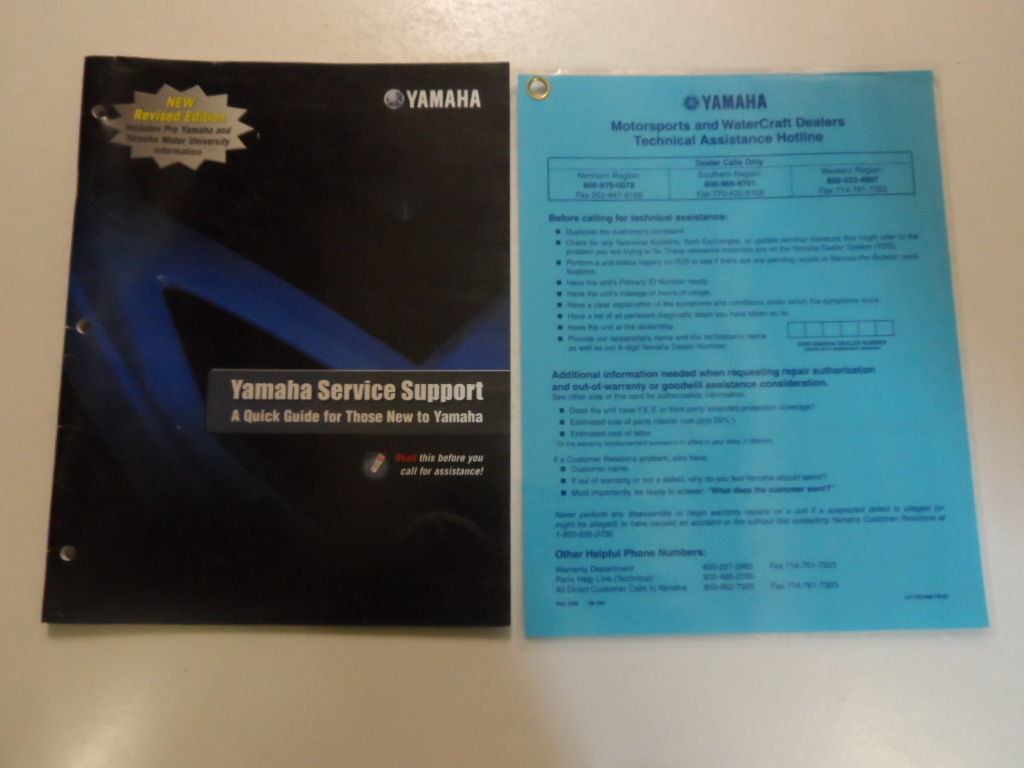 2009 Yamaha Service Support Brochure Manual FACTORY OEM BOOK 09 DEALERSHIP - $12.71