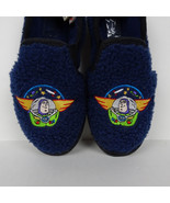 The Disney Store Toy Story Buzz Lightyear Sherpa Fleece Slippers Kids 13... - $27.15 CAD