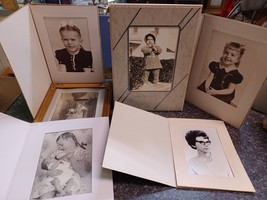 Lot Vintage Studio Girl Children Woman Photos Pictures Props Set Dressing B&amp;W - £40.18 GBP