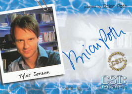 CSI: Miami Season 2 MI-A5 Brian Poth Autograph Card - £11.99 GBP