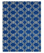 Brand New Scroll Tile Indigo 5x8 Persian Style Woolen Area Rug - $502.49 CAD