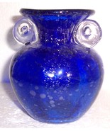 AMICI COBALT BLUE GLASS BUBBLES SMALL VASE 6 1/4&quot; - $114.10 CAD