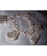 Antiqued Silver  Marcasite 7 1/2 Inch Purse Bracelet - $48.68 CAD