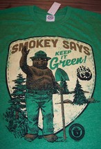 Vintage Style Smokey The Bear Keep It Green T-Shirt Small New w/ Tag - £15.79 GBP