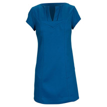 Diane Von Furstenberg Valda Mini Short Sleeve Dress In Wool Women Blue Size 2 - $102.60