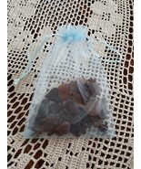 40+ Pieces ~ Genuine Lake Erie Beach Glass ~ Surf Tumbled ~ Brown in Col... - $22.44