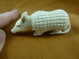 (Armad-3) Armadillo dessert dillo of shed ANTLER figurine Bali detailed ... - $73.63