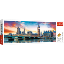 Trefl Panorama 500 Piece Jigsaw Puzzles, Big Ben, Palace of Westminster, London - £16.77 GBP
