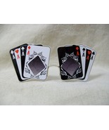 Fun Aces Playing Card Suit Costume Glasses Poker Face Gambler Casino Veg... - £7.80 GBP