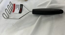 Potato Vegetable Masher stainless steel ￼ Kitchen Utensil Black Handle 9... - $8.11