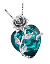Valentines Day Gifts for Her S925 Sterling Silver Rose - £224.65 GBP