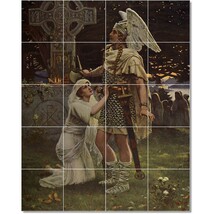Herbert Gustave Schmalz Angels Painting Ceramic Tile Mural BTZ23127