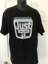 NIKE  MENS Vintage  JUST DO IT BLACK Tee Shirt Large - $14.85