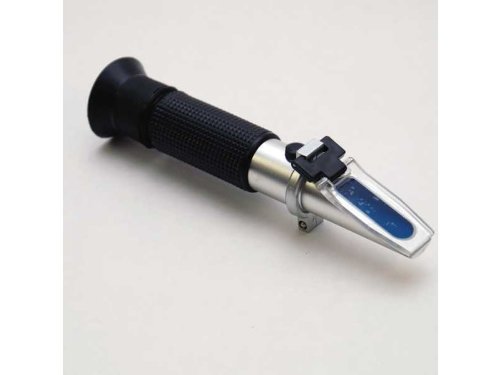 Brix Refractometer with Brix Scales, 0-10%, +/-0.1% Accuracy, 0.10% Resolution