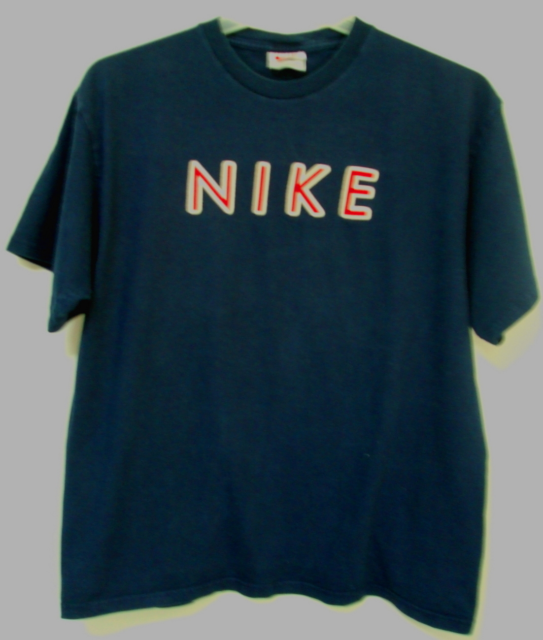 Mens Nike Navy Blue Short Sleeve T Shirt Size L - $7.95