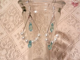 NEW Beautiful Teardrop Faux Pearl Dangle Hook Earrings  Many Colors  - £4.62 GBP