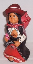 Ayacucho &quot;Native Peru Woman with Child&quot; HandMade &amp; Handpainted Pottery - $167.63