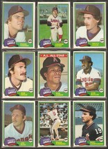  1981 Topps California Angels Team Lot 34 diff Rod Carew Don Baylor Bobby Grich - £5.19 GBP
