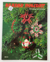 Beaded Holiday 18 Exciting Tree Trimmers Booklet Leisure Time 1980 - $12.86