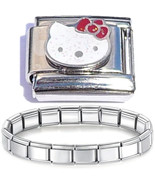 Starter Bracelet and Hello Kitty Italian Charm - 90s Vintage Jewelry CT4701 - $10.77