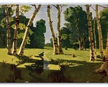 Birch grove (study) Painting by Arkhip Kuindzhi UNP DB Postcard U24 - $3.91