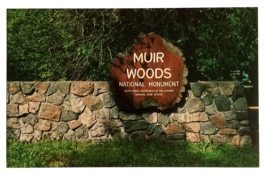 Muir Woods Nat&#39;l Monument Entrance Redwoods California CA Postcard c1970s - £4.78 GBP