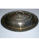Primrose Plate Silver Serving Bowl Dish E. P. Copper BM Mounts Vintage 834 - $68.58 CAD