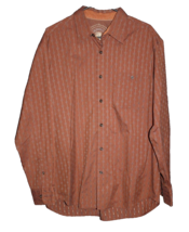 Tommy Bahama Men&#39;s Size Large L Long Sleeve Casual Shirt Silk Blend Rust - $22.50