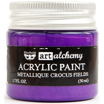 Finnabair Art Alchemy Acrylic Paint 1.7 Fluid Ounces-Metallique Crocus Fields - £11.98 GBP