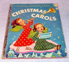 Christmas Carols &quot;A&quot; Printing Vintage Little Golden Book 1946 - $9.95