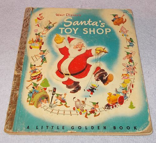 Vintage Little Golden Book Santa&#39;s Toy Shop 1950 &quot;A&quot; Printing - $7.95