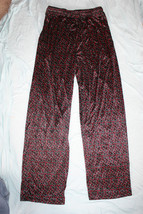 Men&#39;s Black w/ Red Hearts Sleepwear Lounge Pants Large - £7.07 GBP