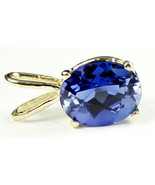 P002, Created Blue Sapphire, 14KY Gold - £132.79 GBP