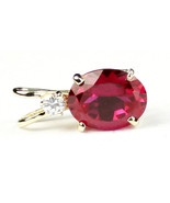 P021, Created Ruby, 14KY Gold - £110.57 GBP