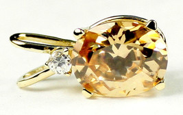P022, Champagne CZ, 14KY Gold - $205.92