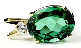 P019, 14x10mm 7ct, Created Emerald Spinel, 14KY Gold - $315.37