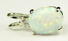 SP020, Created White Opal, 925 Sterling Silver Pendant - £31.92 GBP