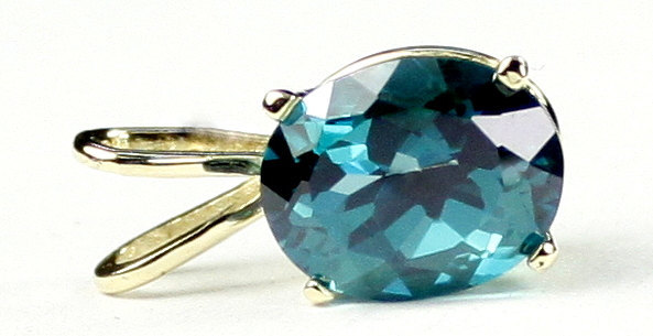 P002, Paraiba Topaz, 14KY Gold Pendant