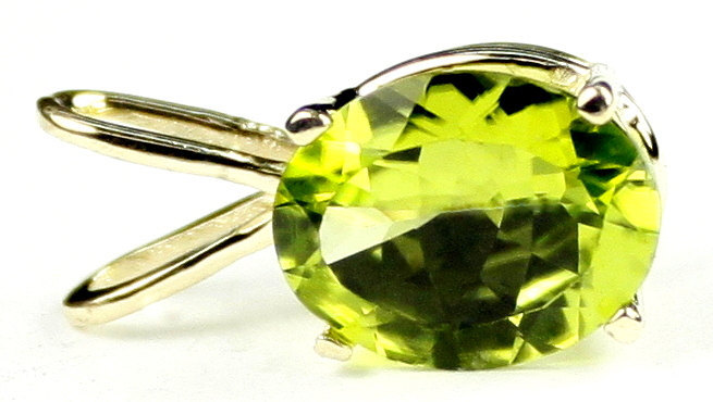 P002, Manchurian Peridot, 14KY Gold Pendant