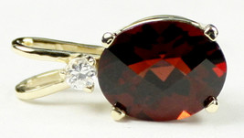 P020, Mozambique Garnet, 14KY Gold Pendant - £268.83 GBP