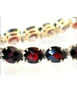 B003, 50 cts Mozambique Garnet, 10KY Gold Bracelet - £2,590.73 GBP