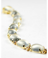 B003C, 10x8mm Moonstone, 10KY Gold Bracelet - £703.48 GBP