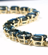 B003, 50+ ct London Blue Topaz, 10KY Gold Bracelet - $2,035.48