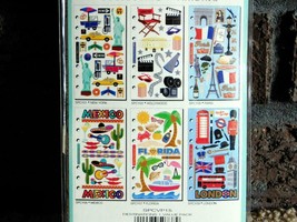 Stickopotamus Travel Stickers Binder Value Pack NYC Hollywood Paris FL M... - £2.32 GBP