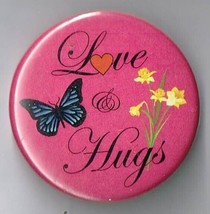 love and hugs pin back button Pinback - $9.65