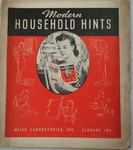 Recipes Modern Household Hints Miles Laboratories Inc Vintage Book Elkha... - $4.00