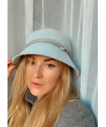 Grey Cotton basket hat, crochet hat,  unisex , oversize, EXCLUSIVE  Boho... - £79.64 GBP