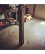 Bronze In-Ground Mailbox Post 44x4x4 in Heavy-Gauge Galvanized Steel Pow... - $194.42 CAD