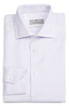 Canali Slim Fit Print Dress Shirt, Size 15.5 - LT Purple - £124.91 GBP